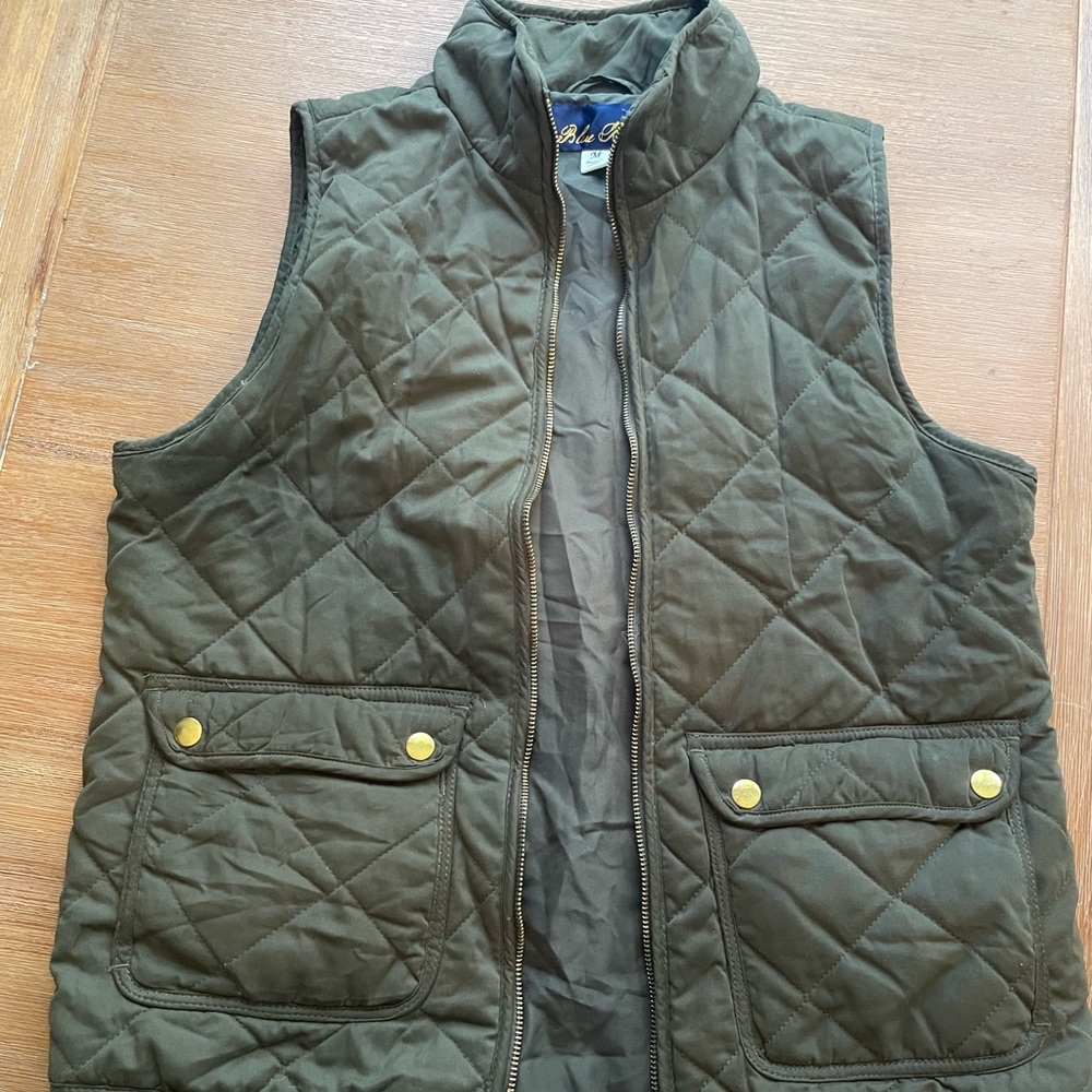 Army Green Fashion puffer vest